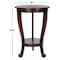 Safavieh Heather Pedestal Side Table - Dark Cherry AMH5711D - alternate 4